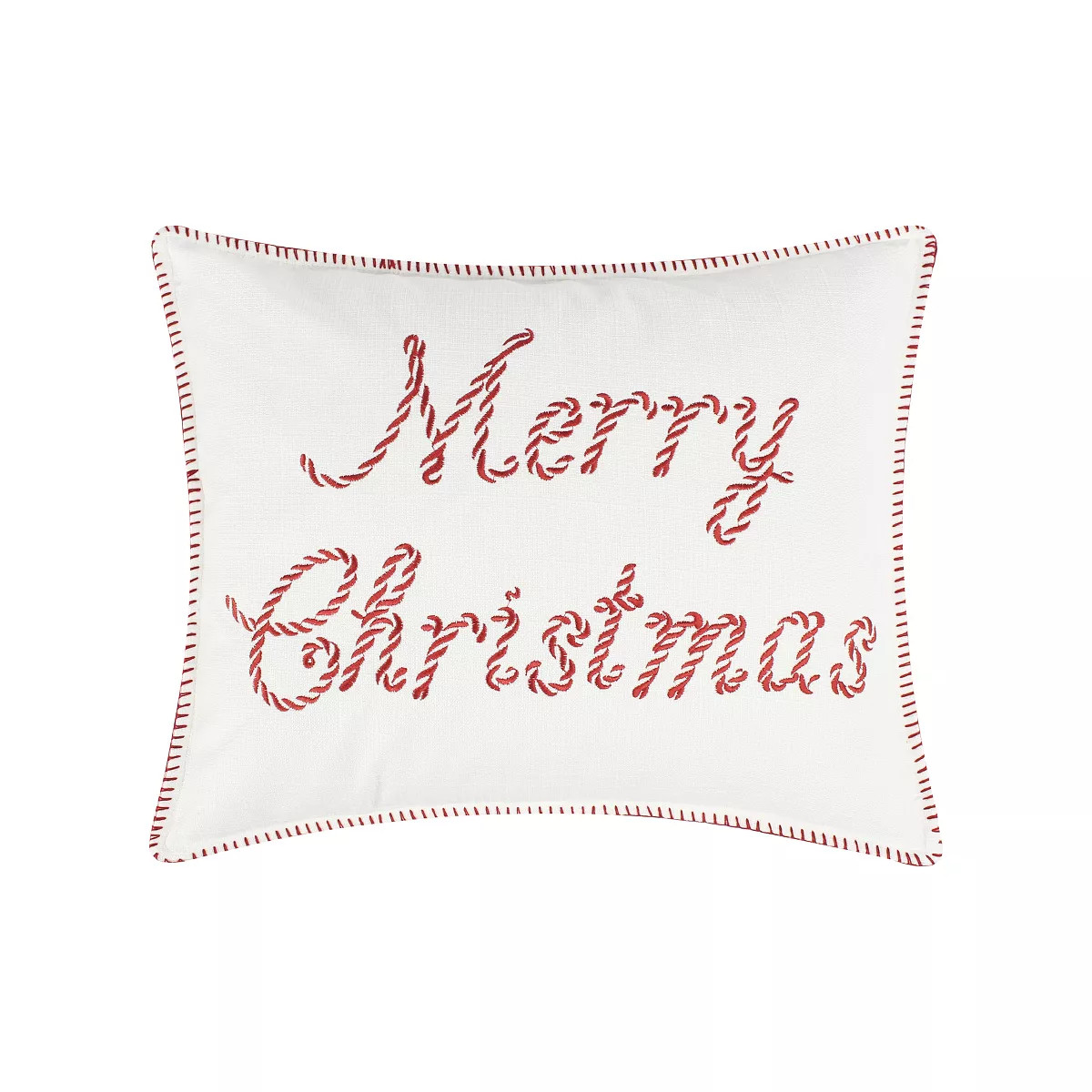 Peppermint Plaid Merry Christmas Pillow 14x18 | Target