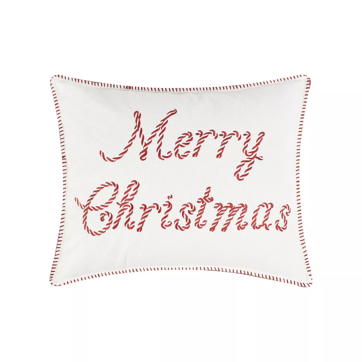 Peppermint Plaid Merry Christmas Pillow 16x22 -Levtex Home | Target