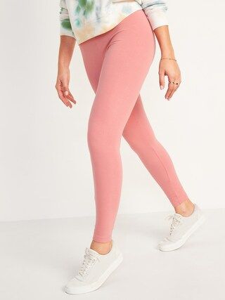 High-Waisted Jersey Leggings For Women | Old Navy (US)