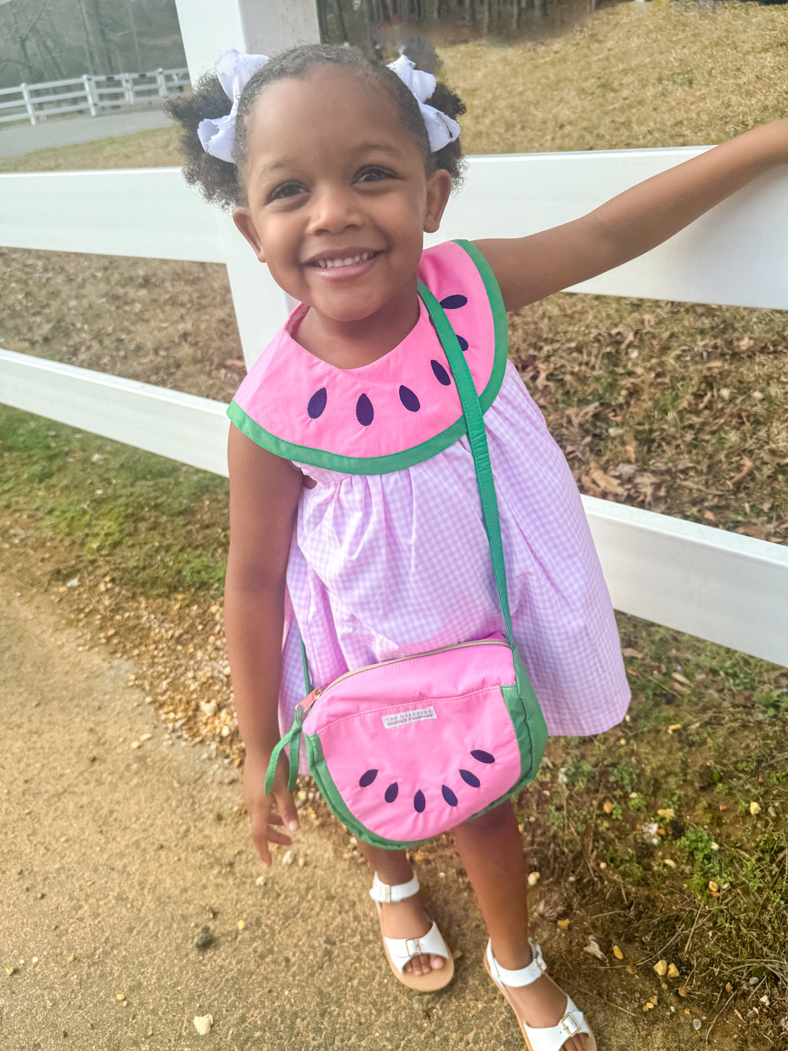 Sweet as sugar! 🩷🍉 How precious is this little watermelon set? Runs TTS. Wearing size 5. 
Toddler girl • Spring Style • Kids clothess

#LTKStyleTip #LTKFindsUnder100 #LTKKids