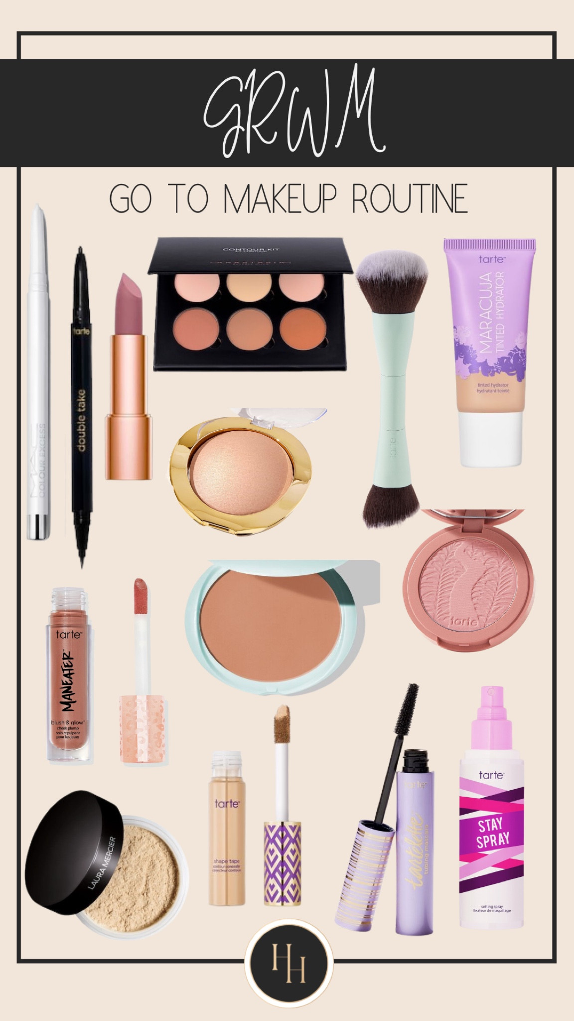 GRWM: go to makeup routine! 
Use NICHOLE for 15% off at Tarte!
GRWM, makeup, beauty, eyeliner, lipstick, countour kit, brush, moisturizer, highlight, blush, bronzer, setting spray, mascara, concealer, setting powder, #competition 

#LTKbeauty #LTKFind #LTKstyletip