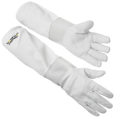 Honey Keeper Beekeeping Gloves, Medium - Goatskin Leather with Ventilated Canvas Sleeve and Elastic Cuff | Target