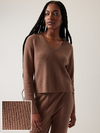 Felicity Cozy V-Neck Sweater | Athleta