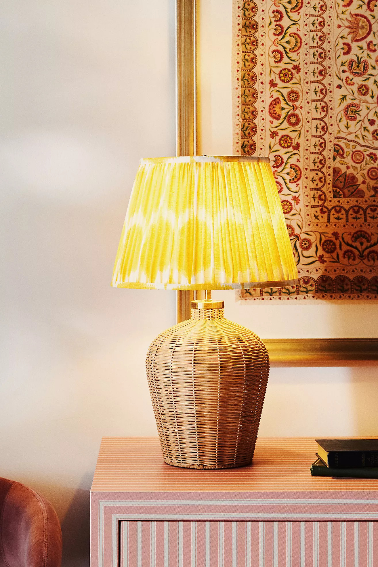 Pooky Rattle Rattan Table Lamp | Anthropologie (US)