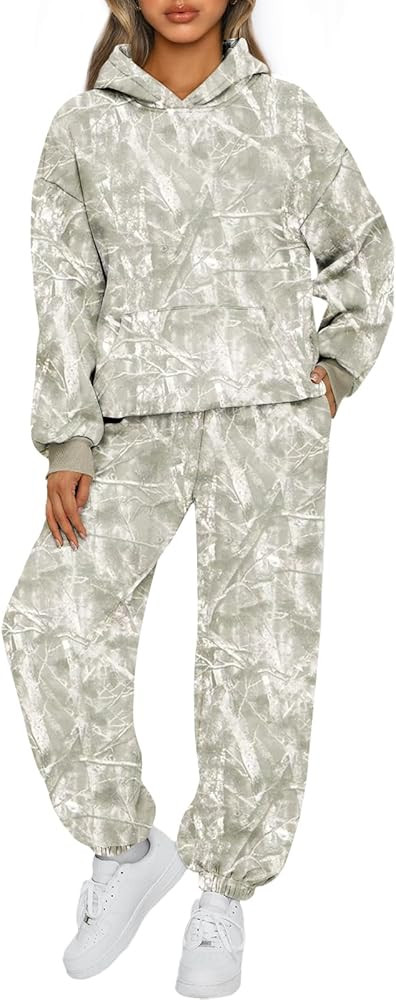 AUTOMET Womens 2 Piece Outfits Lounge Hoodie Sweatsuit Sets Plus Size Fall Fashion Clothes Airpor... | Amazon (US)