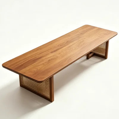 Brown Solid Wood Rectangular Coffee Table | Wayfair North America