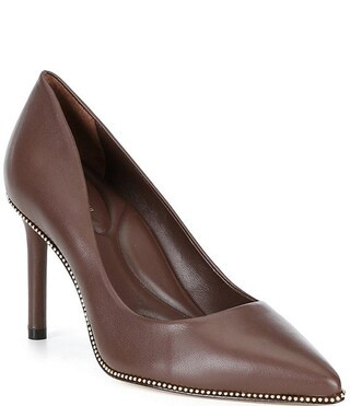 Antonio Melani Kelly Leather Ball Chain Pointed Toe Pumps | Dillard's | Dillard's