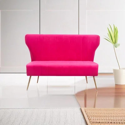 Vardell Fabric 48'' Reception Loveseat | Wayfair North America