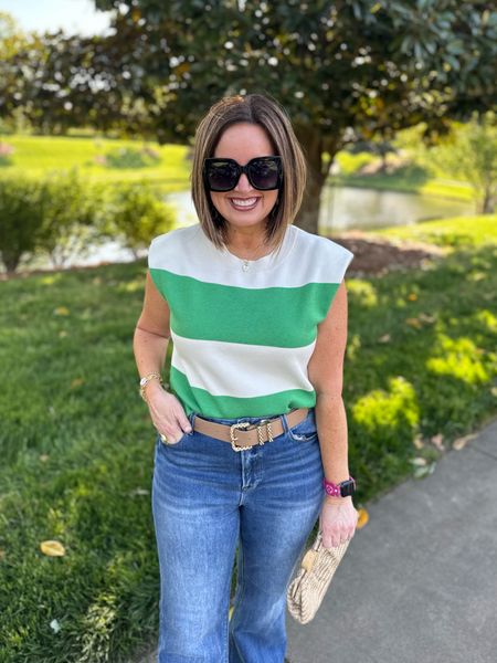 Best selling summer sweater 
Runs big, I sized down 
High waist flare jeans - true to size 

Use code SOUTHERNSTYLE to save on my watch band 

#LTKFindsUnder100 #LTKStyleTip #LTKOver40