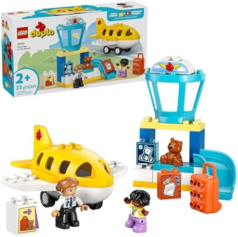 LEGO DUPLO Town First Time at The Airport Building Toy - Learning Play Set for Boys & Girls Ages ... | Amazon (US)