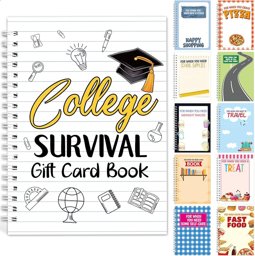 Fancy Land College Survival Gift Card Book Graduation Gift Card Holder 2026 High School Graduatio... | Amazon (US)