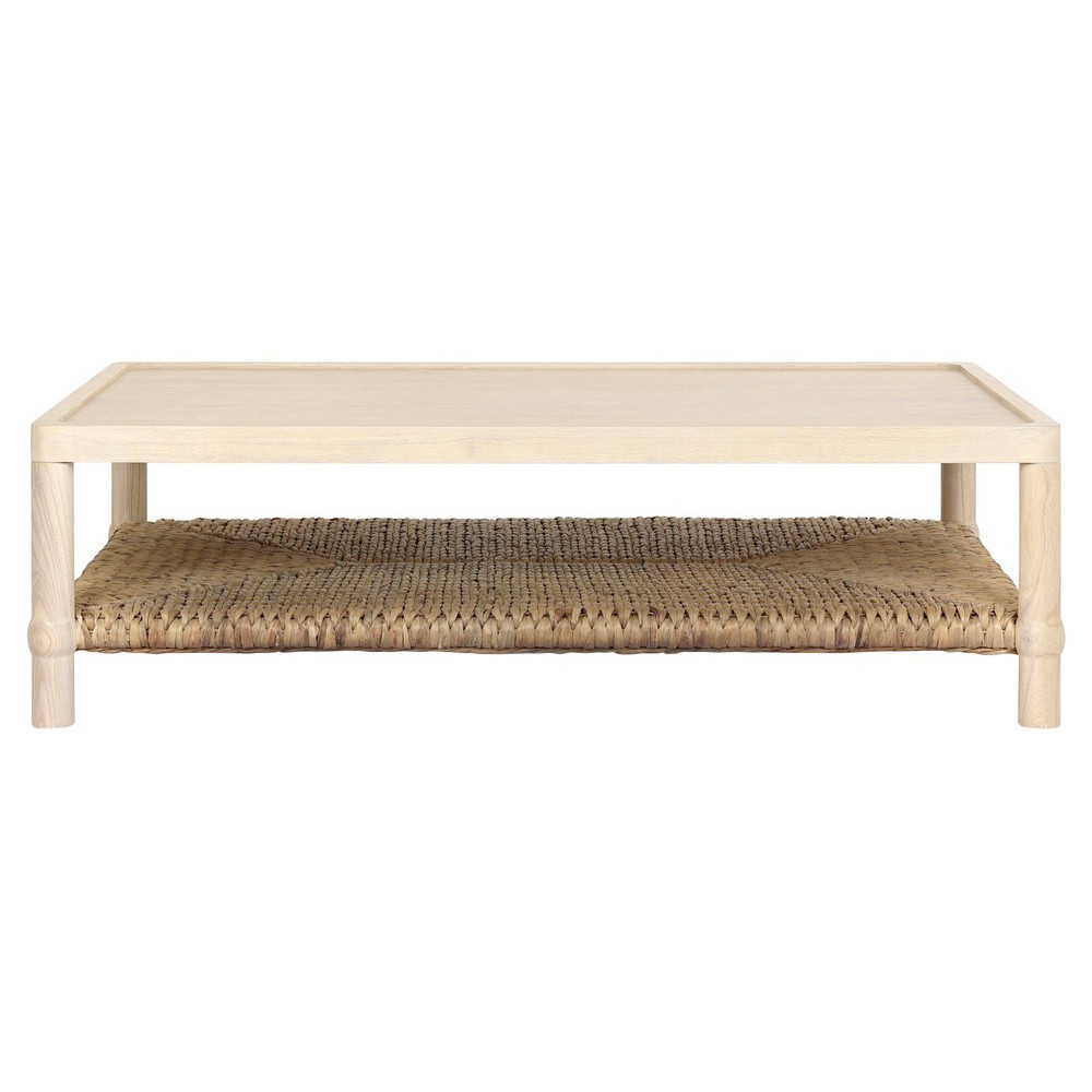 Gabriella Light Natural Coffee Table | Kathy Kuo Home