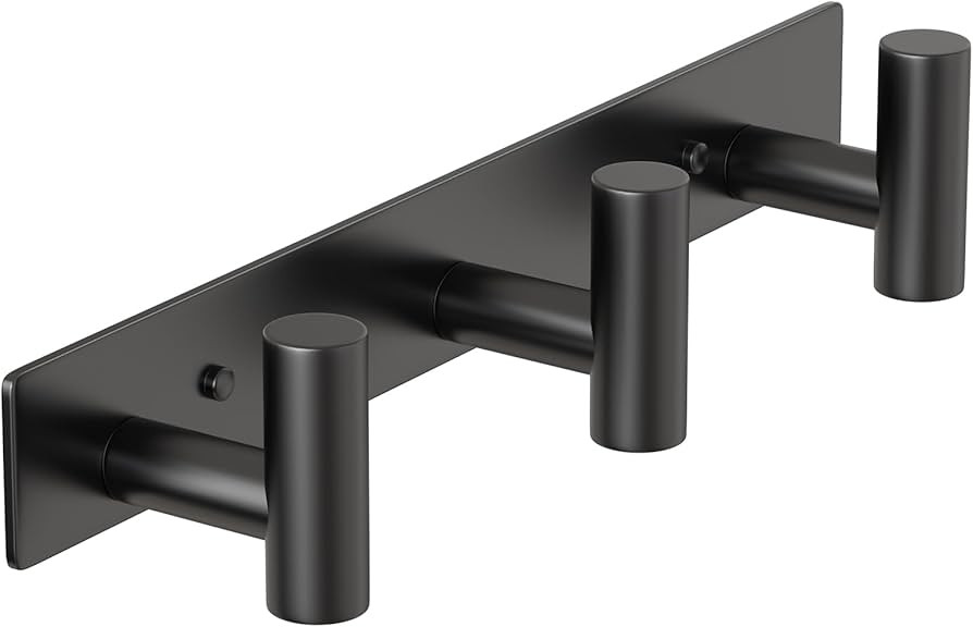 PMMASTO Coat Rack Wall Mounted, 3 "T Shaped Wall Hooks for Hanging, Heavy Duty Stainless Steel Co... | Amazon (US)