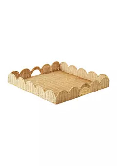Society Social x Crown & Ivy™ Wavy Wicker Tray | Belk