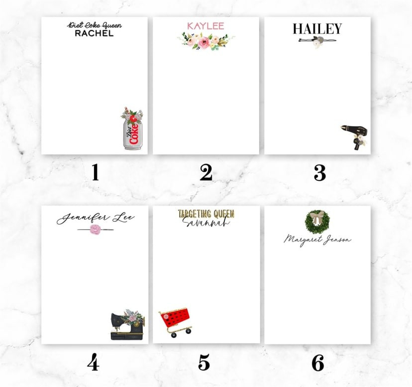 Personalized Notepads | Jane