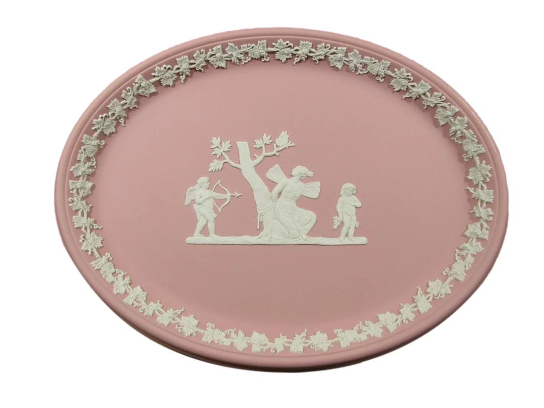 Pink Jasper Tray Wedgwood Jasperware - Psyche Wounded and Bound by Cupid - Made In England | Etsy (US)