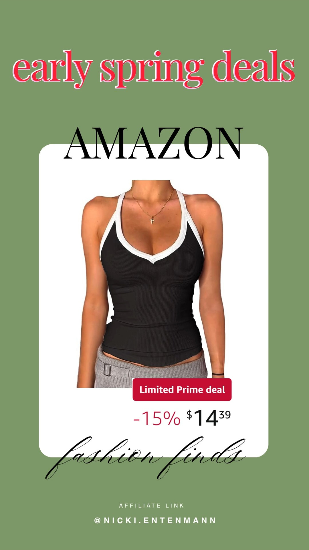 Soft comfort meets sporty charm in this V Neck Racer Back Tank Top for Women. Lightweight, flattering, and perfect for workouts or casual layering. Effortless style in motion 💪👚✨

#tanktop #womensactivewear #vnecktop #racerback #athleisure #sportychic #fitnessstyle #summerfashion #fashionfinds #shoppingstyle 

 #LTKootd #LTKActive #LTKSaleAlert