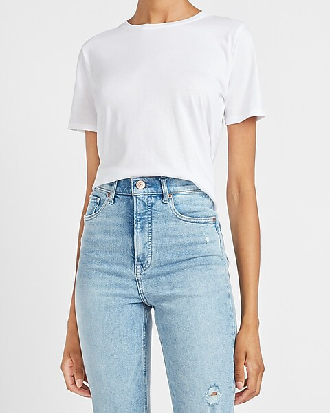 Skimming Crew Neck Tee | Express