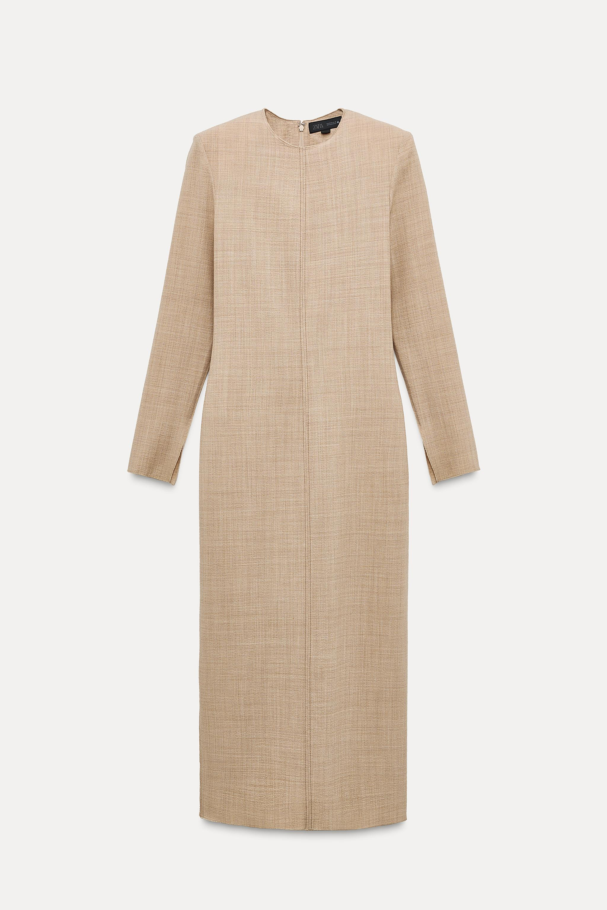 ZW COLLECTION WOOL TUBE DRESS | Zara US