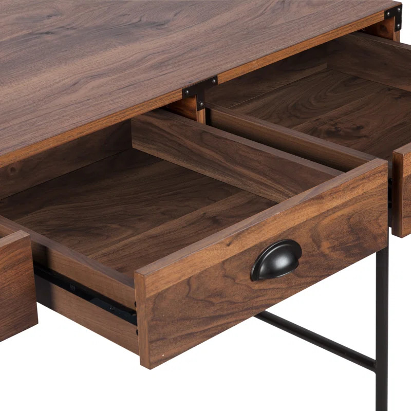 Wycombe Wood Grain Desk with Drawers | Wayfair North America