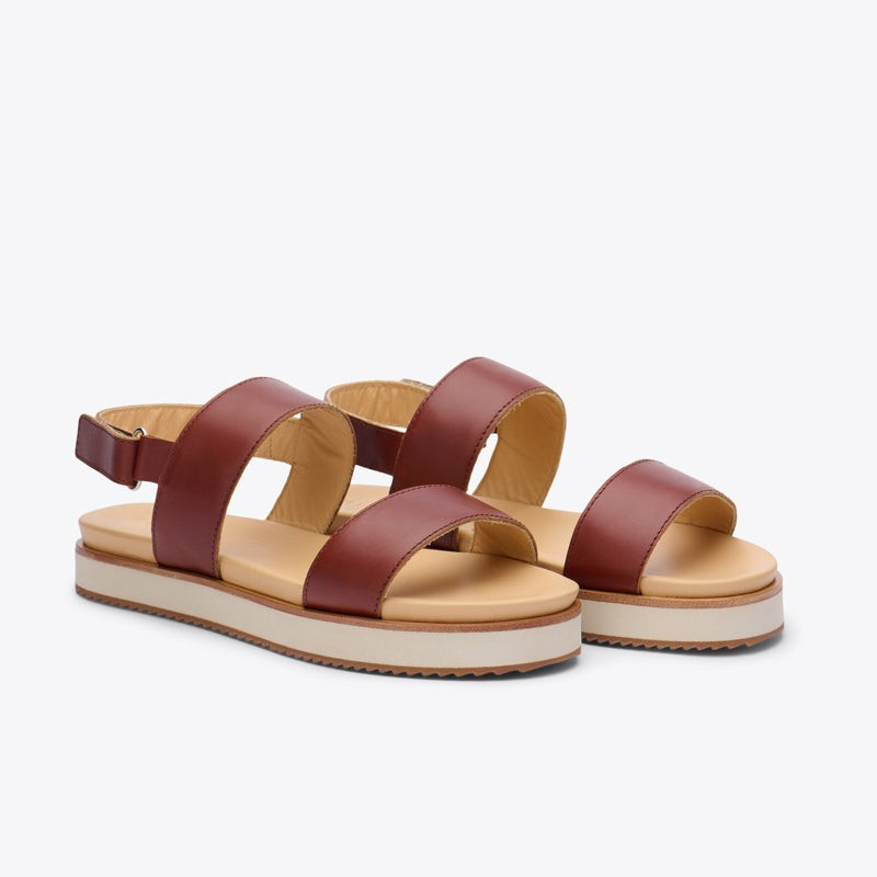 Go-To Flatform Sandal Brandy (10) | Nisolo