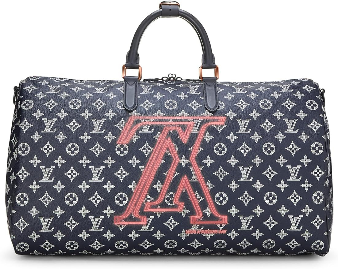 Amazon.com: Louis Vuitton, Pre-Loved Kim Jones x Louis Vuitton Monogram Upside Down Keepall Bando... | Amazon (US)