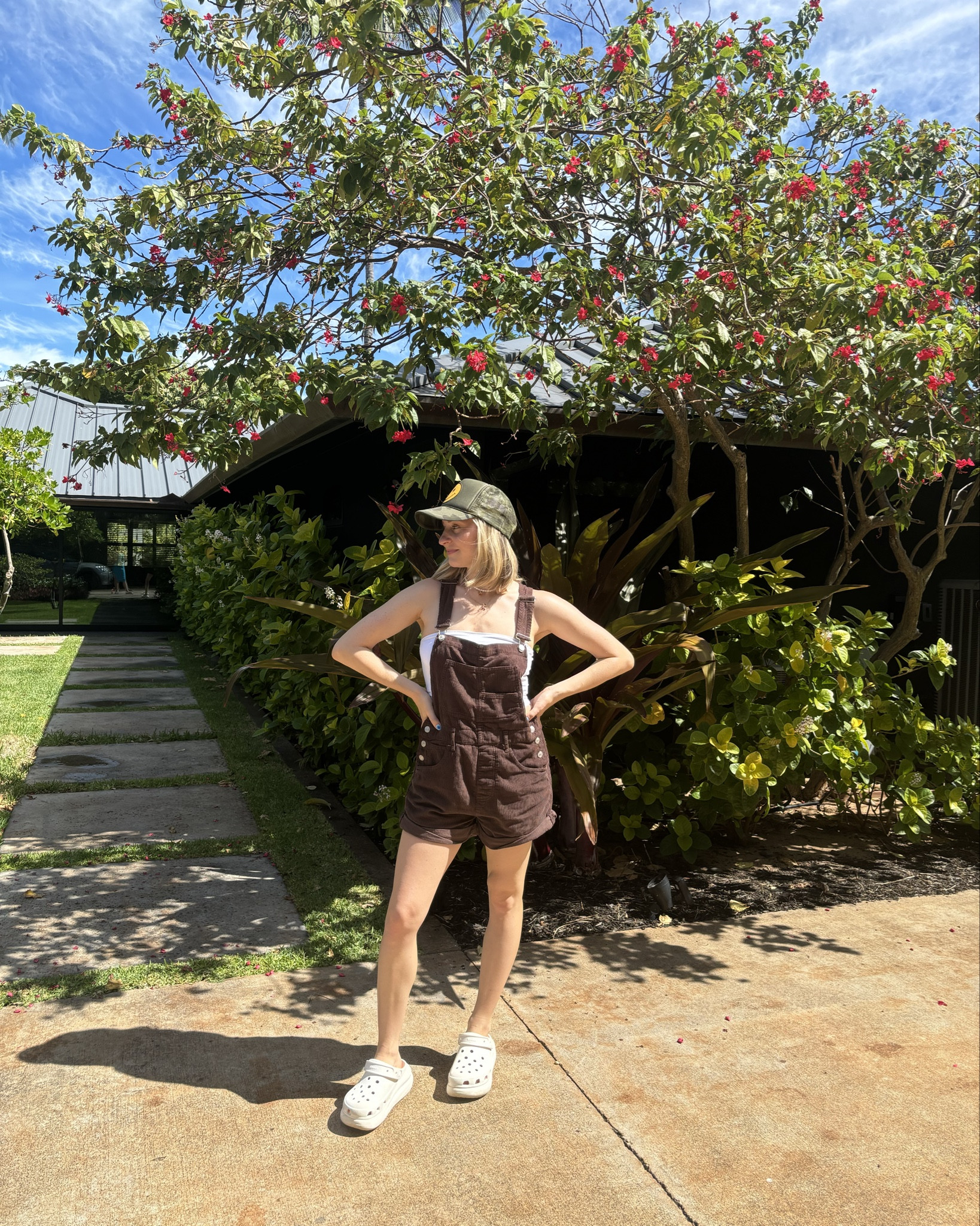 First day in Maui! Loving these corduroy overalls for both summer weather here and fall weather back home in Seattle 🥥 to transition the outfit I would add a long sleeve underneath, ankle socks, sneakers and a cardigan !

#LTKStyleTip #LTKFindsUnder50 #LTKTravel