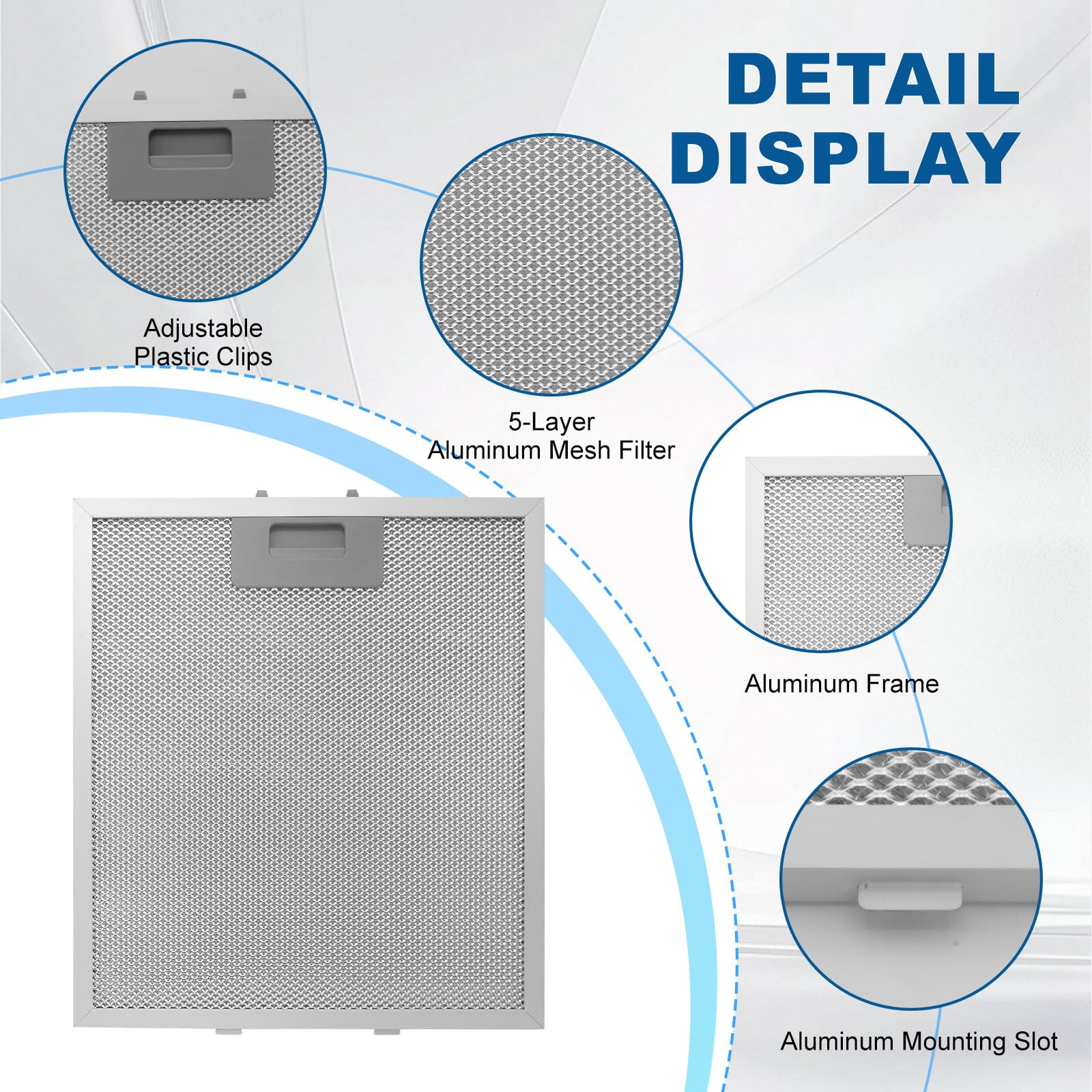 12" X 10.5" W10169961A Range Hood Filter Replacement by ENKTIK Fit for Whirlpool Stove vent filte... | Amazon (US)