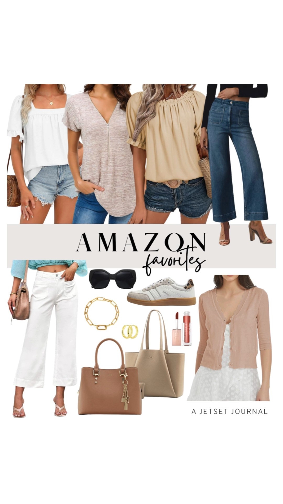 You might want to check out this list of new Amazon favorites to shop!
white pants, denim jeans, wardrobe refresh, amazon fashion, top picks, summer fashion, affordable look, amazon finds, wide leg pants, cute tops, stylish handbag, white top, neutral top, summer look

#LTKStyleTip #LTKSeasonal #LTKU