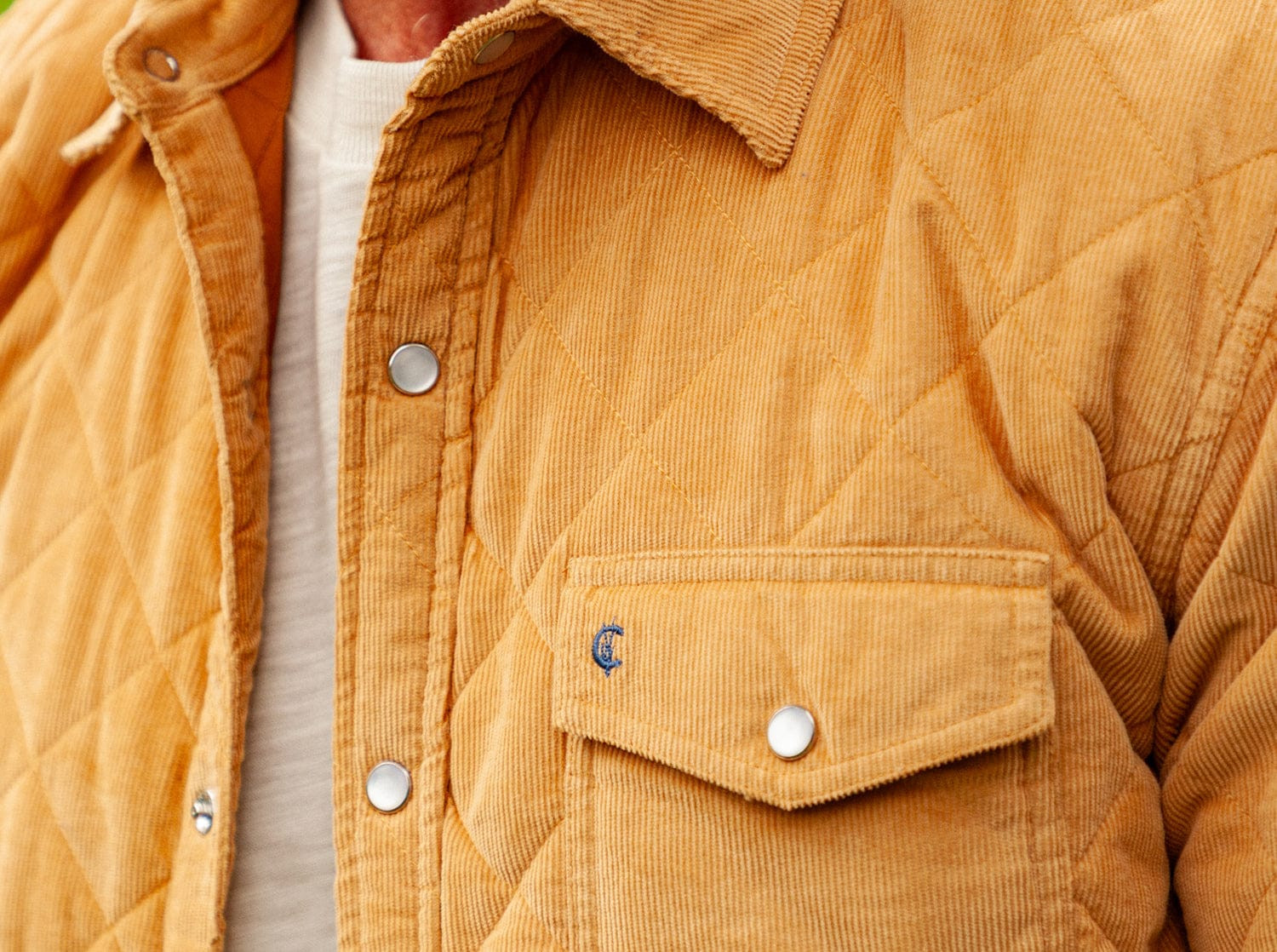 Corduroy Quilted Shacket - Camel | Criquet Apparel