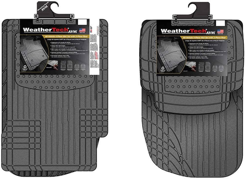 WeatherTech 4 Piece Trim-to-Fit Car Mats Custom Fit All Vehicle Cargo Mat Black | Amazon (US)
