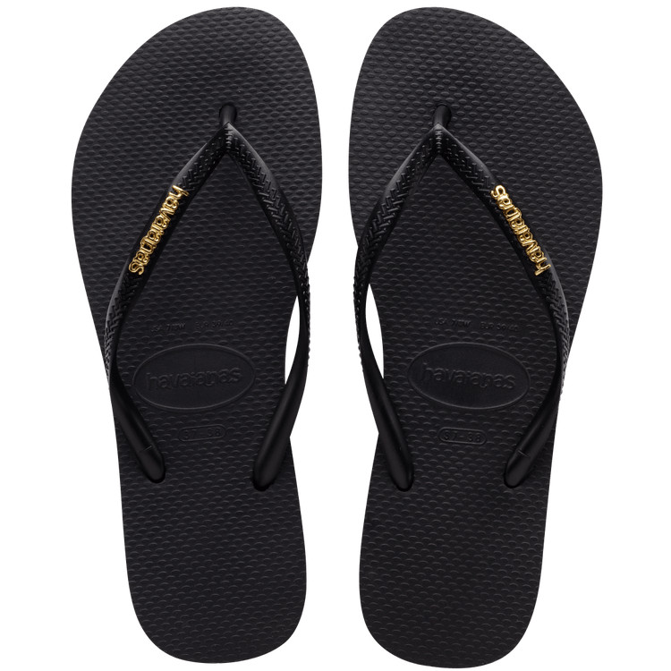 Slim Logo Metallic Flip Flops | Havaianas