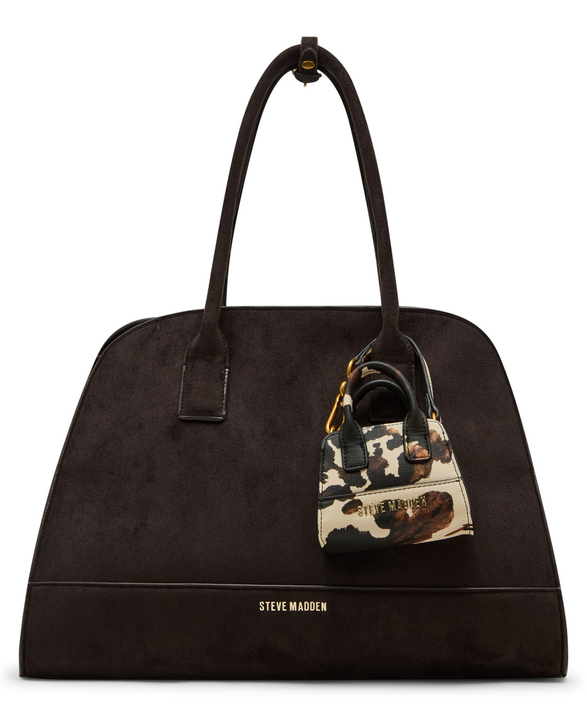 Steve Madden Harlii Large Satchel Bag - Chocolate | Macy's