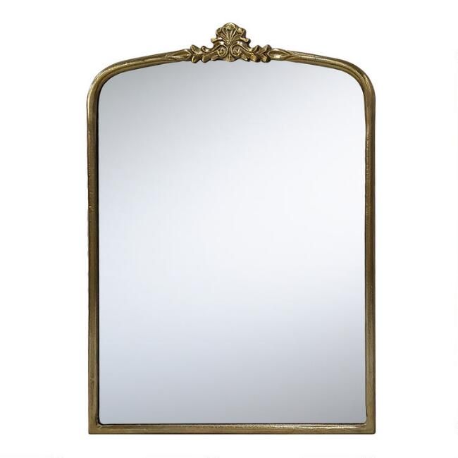 Brass Vintage Style Vanity Mirror | World Market