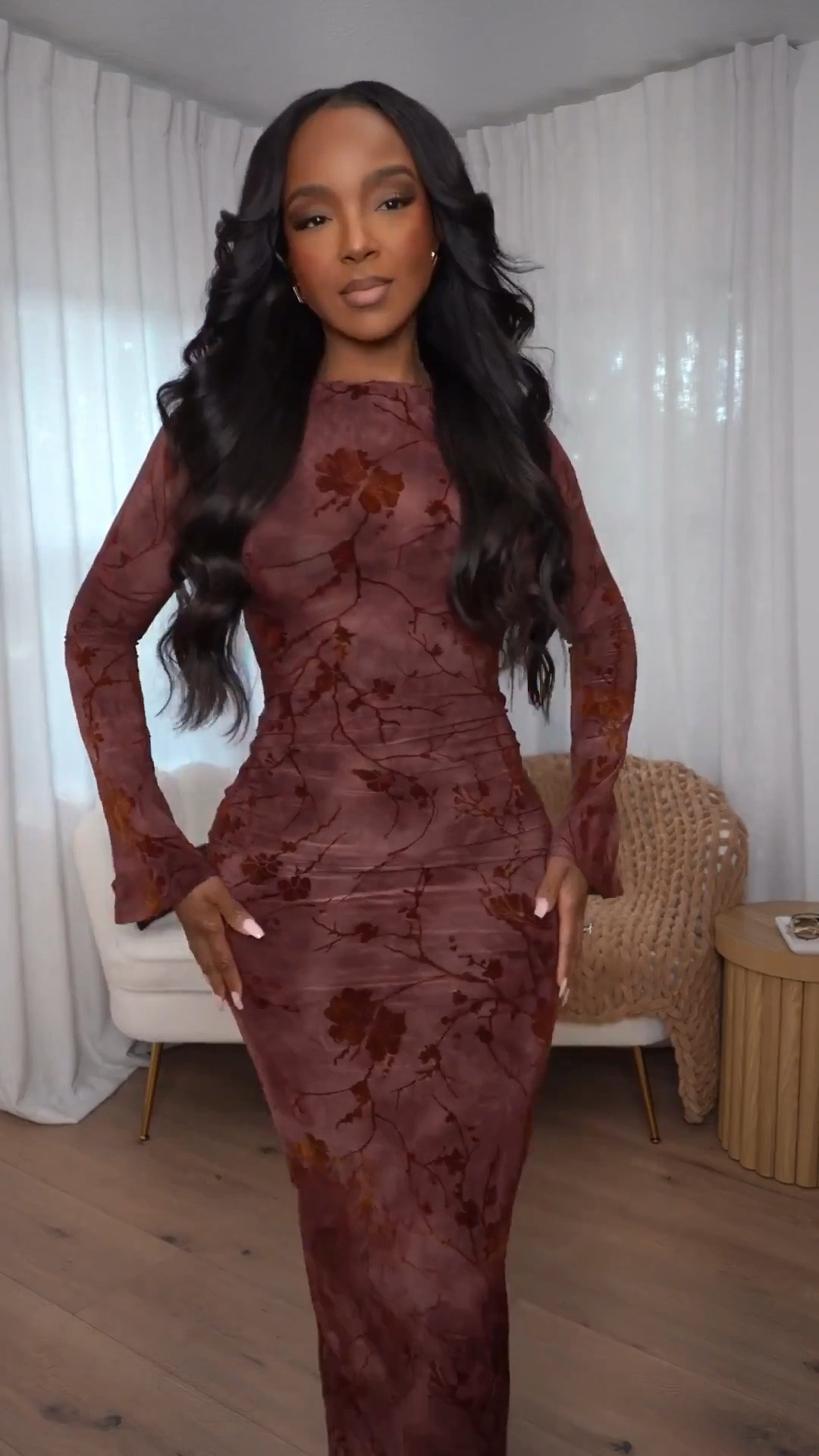 Valentine’s-ready with effortless romance.

This deep wine maxi is one of those pieces that does all the work for you. The rich color, fluid movement, and flattering silhouette make it easy to rewear without feeling repetitive, which is exactly why the cost per wear keeps dropping. It’s styled simply here, but it transitions seamlessly depending on how you accessorize.

Dress it up with heels and statement jewelry for evenings, or keep it minimal and let the silhouette carry the look. This is a long-term wardrobe piece that works year after year without feeling tied to a single occasion.

Perfect for:
• Valentine’s Day dates
• Romantic dinners
• Birthday dinners
• Special occasions

📏 Sizing & Fit
• Top: Size Small
• Jeans / Pants: 27 Long / 4 Long
• Jacket / Coat: Size Small
• Shoes: True to size

📐 Measurements
• Height: 5’4”
• Weight: 138 lbs
• Bust: 34D
• Waist: 27”
• Hips: 40”

A romantic maxi dress with a flattering fit, elegant movement, and versatile styling that works for everyday date nights and elevated evening plans.

Save this post.

Follow me on Instagram and YouTube @kirasfashionfinds

#LTKootd #LTKPetite #LTKgrwm