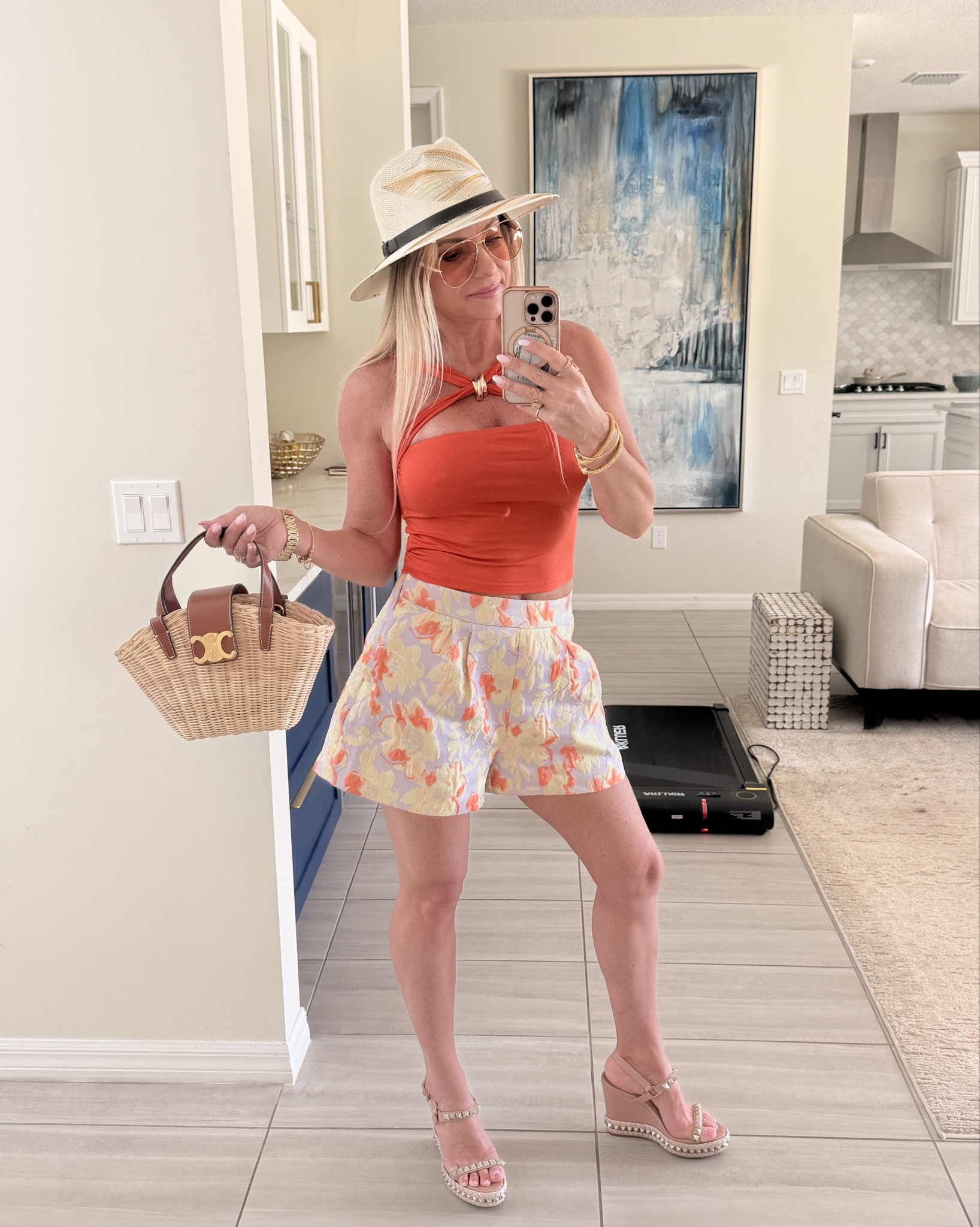 Outfit of the day. Girls day out. 

Summer outfit. Shorts. 

#LTKootd #LTKSaleAlert #LTKU