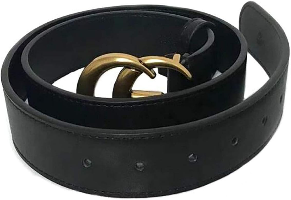 Black classic fashion casual business ladies belt women's belts | Amazon (US)