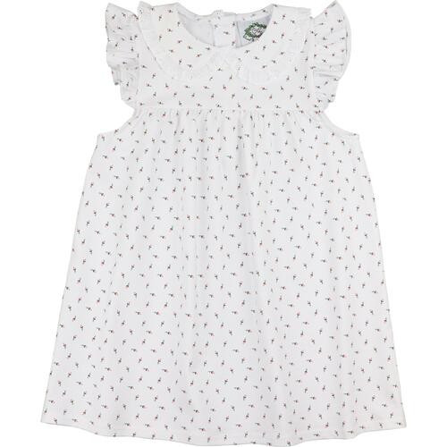 White Knit Rosebud Dress | Cecil and Lou