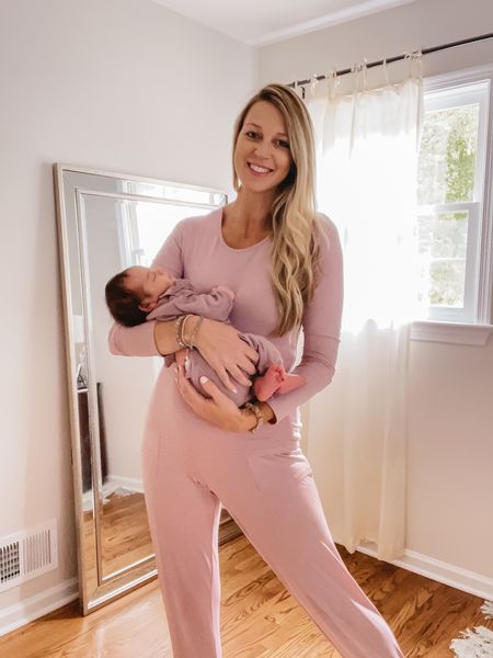 Matchy matchy and comfy comfy with my little princess. Comfy clothes. Sweat set. Pj set. Soft pajamas. Mommy and me  

#LTKfamily #LTKbaby #LTKunder50