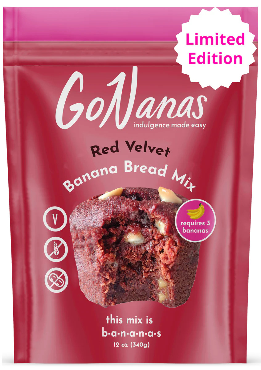 Red Velvet Banana Bread Mix | Go Nanas | GoNanas