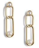 Lucky Brand Pearl Chain Drop Earrings, Gold | Amazon (US)
