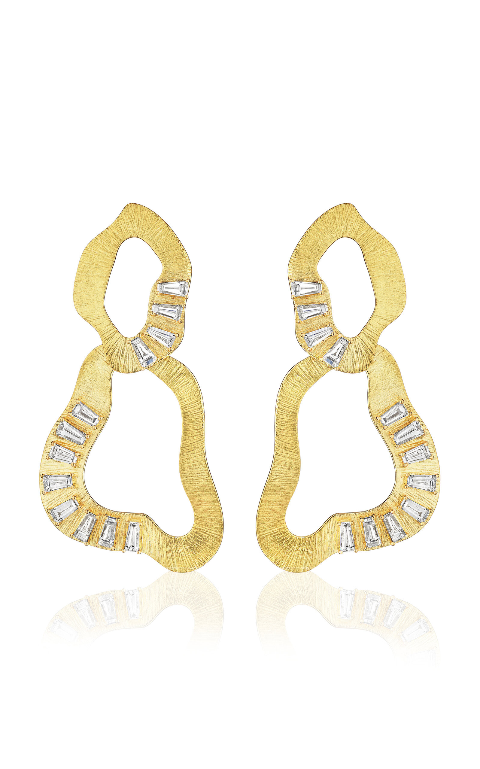 18K Yellow Gold Bahia Diamond Earrings | Moda Operandi (Global)