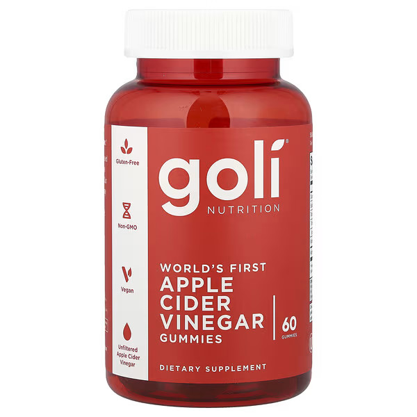 Goli Nutrition, Apple Cider Vinegar Gummies, 60 Gummies | iHerb