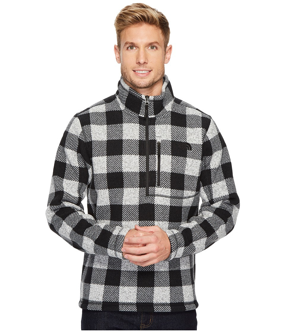 The North Face Novelty Gordon Lyons 1/4 Zip (TNF White Grizzly Print) Men's Fleece | Zappos