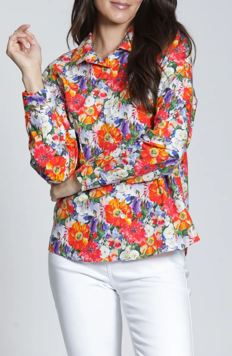 Classic Floral Button-Up Shirt | Nordstrom