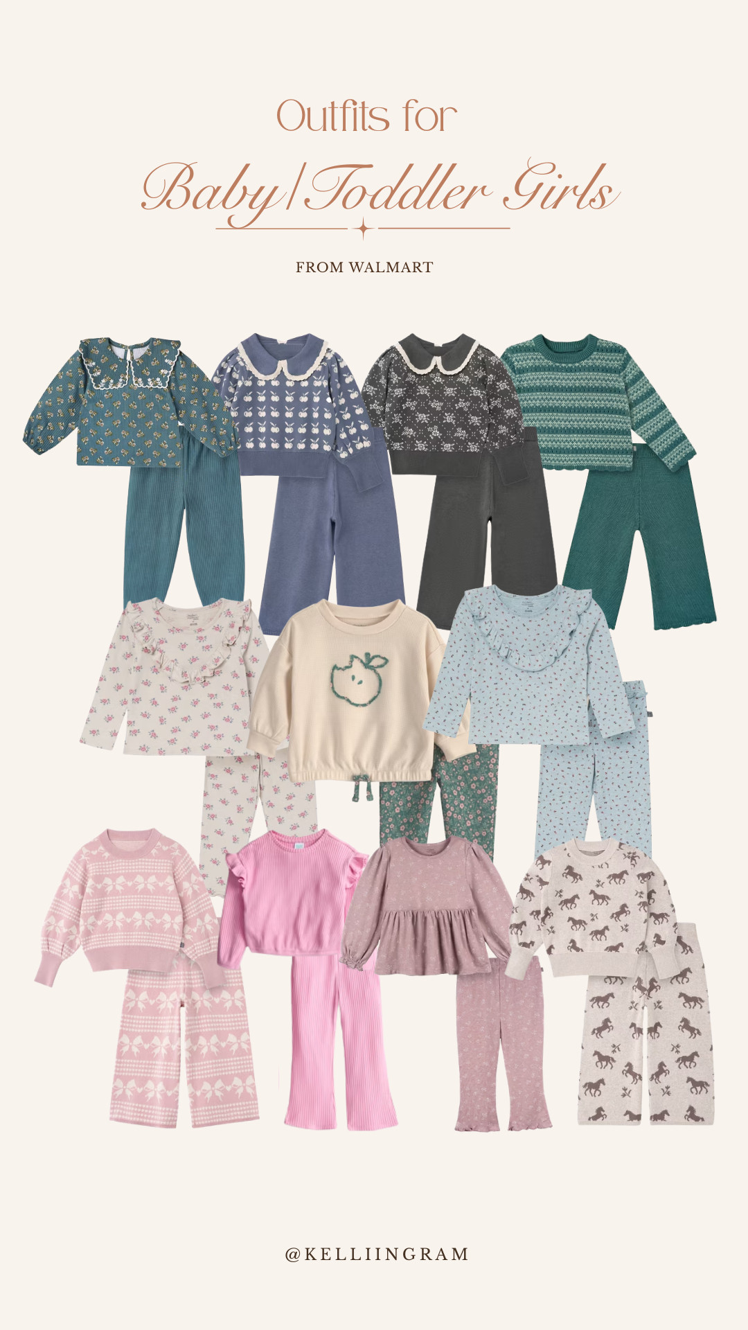 Cozy season is here, so I picked out all my favorite little-girl outfits for my girls. 🩷 These are the kinds of cozy sets, soft knits, and everyday pieces. Everything is from Walmart and so cute! 🍂✨ 

 #LTKxWalmart #LTKBaby #LTKKids