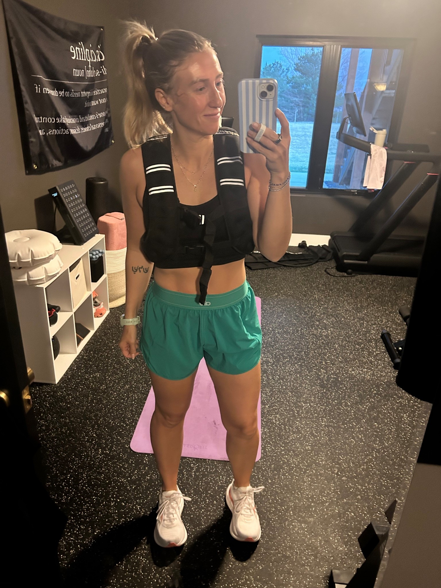 Weighted vest hike because we’re on team no sleep over here!

Vest is 12lbs, @Alo Yoga shorts size small, @Vuori US crop size small 

#LTKActive #LTKmorningroutine #LTKfitnessgoals