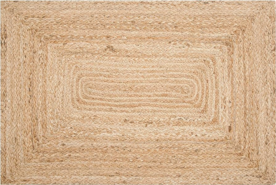 Jute Braided Accent Rug 2'x3' - Natural, Hand Woven Boho Door Mat for Kitchen Entryway, Reversibl... | Amazon (US)