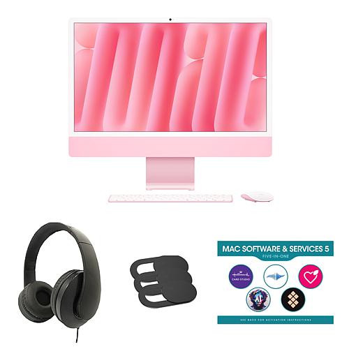 Apple iMac 24"" M4 10-Core CPU 10-Core GPU 256GB 16GB Bundle - Pink | HSN