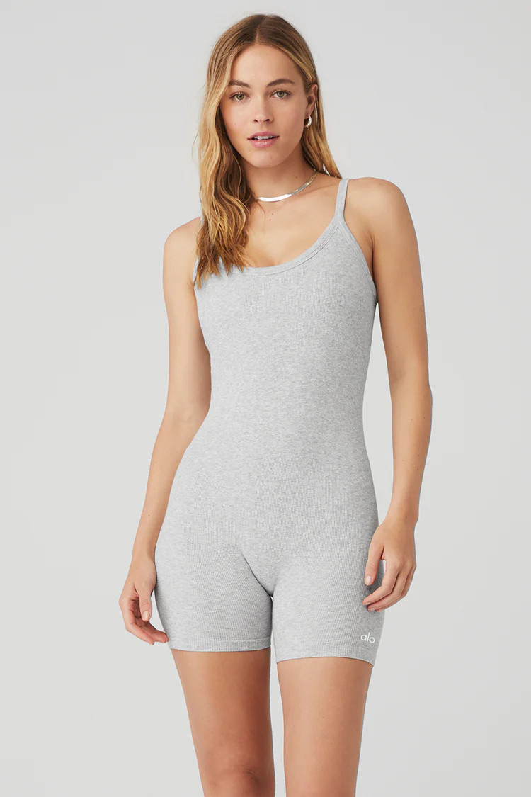 Seamless Ribbed Mellow Onesie | Alo Yoga (US)